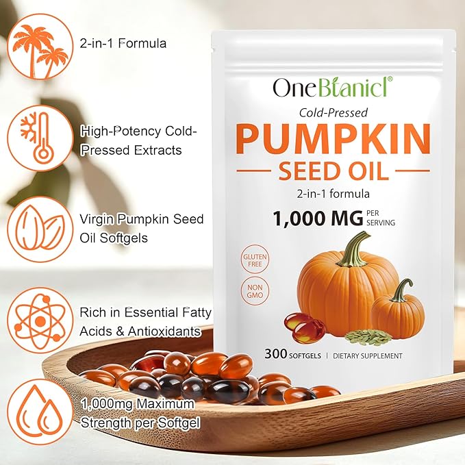Pumpkin Seed Oil & Saw Palmetto Capsules