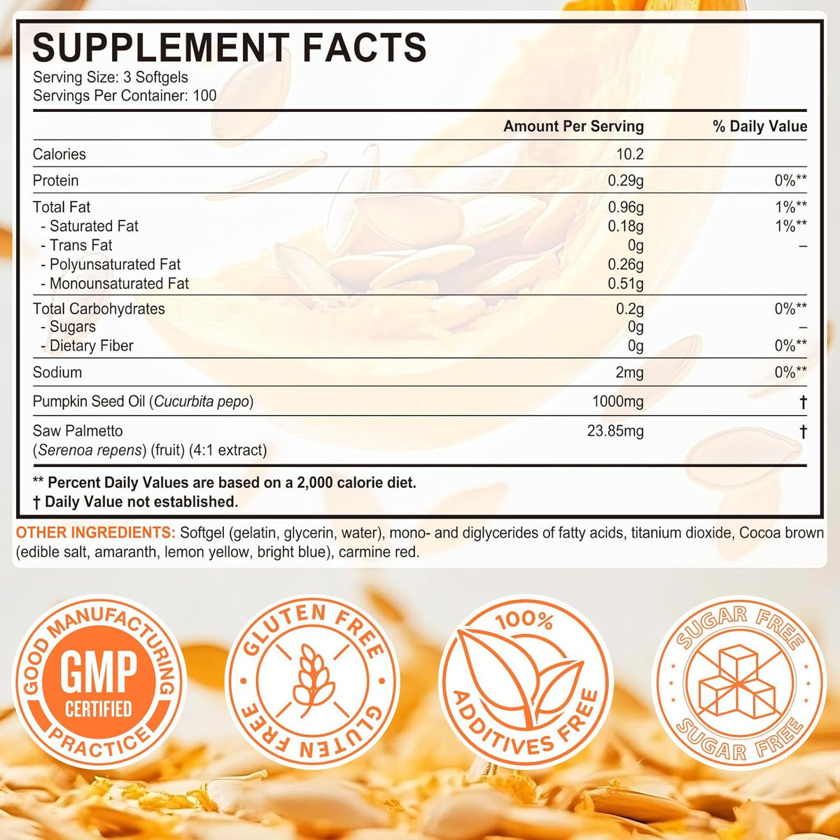 Pumpkin Seed Oil & Saw Palmetto Capsules
